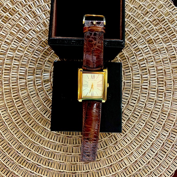 Michael Kors Accessories - Michael Kors Brown Leather Watch